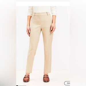LOFT Women's Riveria Slim in Doubleweave. Color is soft wheat